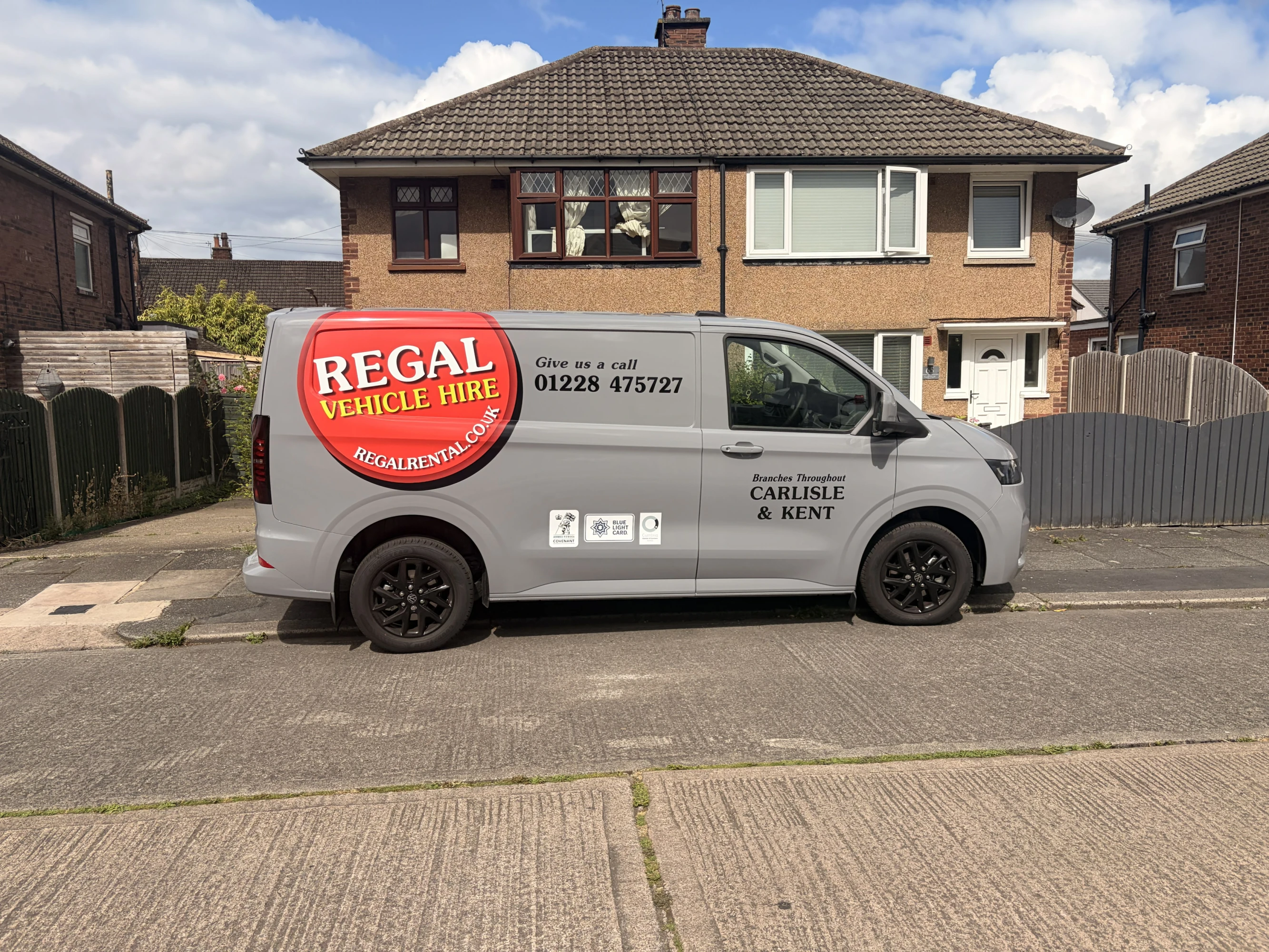 Regal Rental short wheelbase van hire in Carlisle