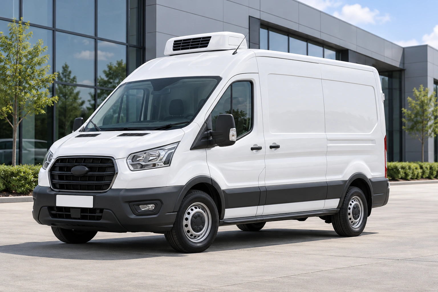 Refrigerated van, AI-generated vehicle illustration