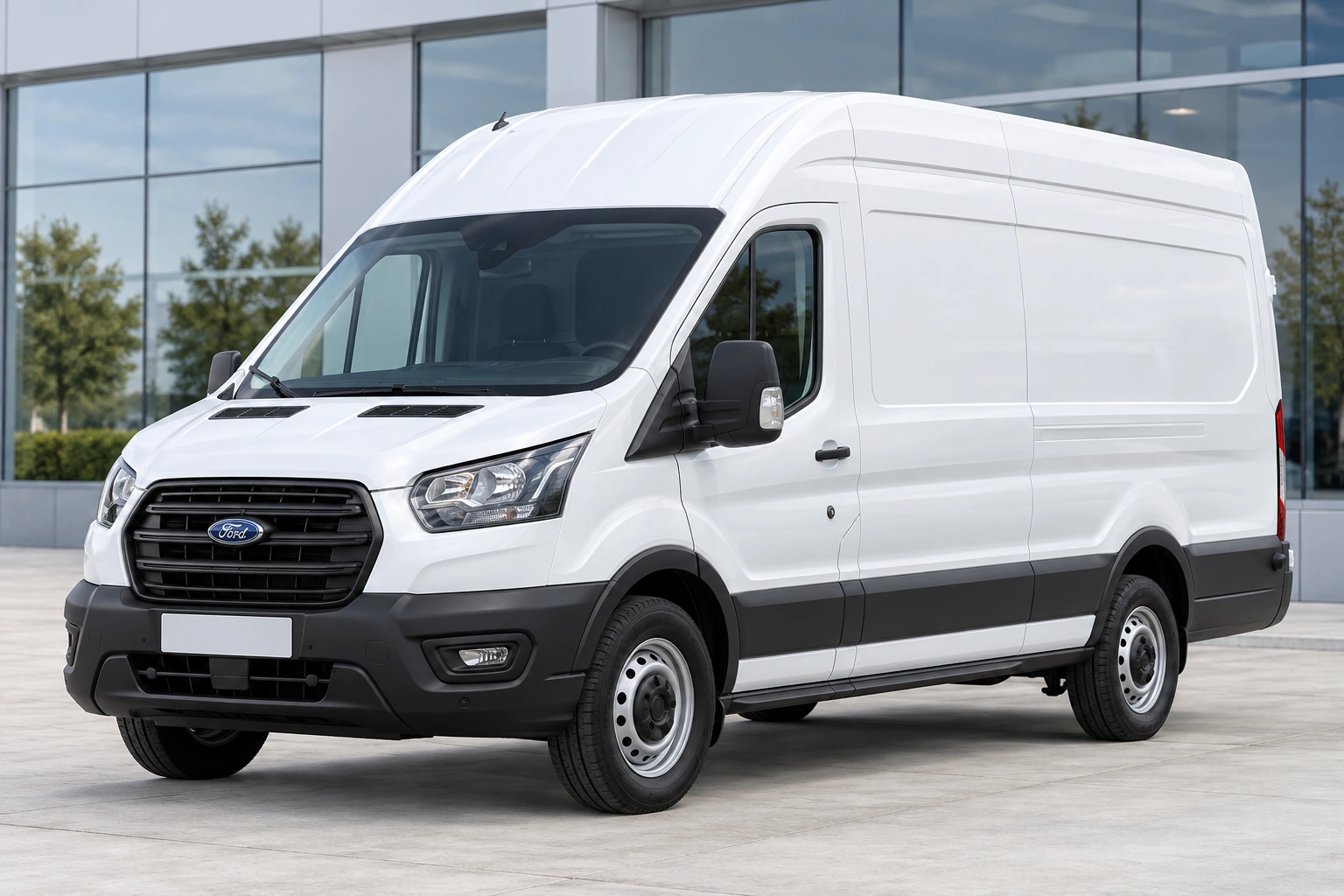 Long wheelbase van, AI-generated vehicle illustration